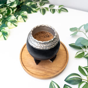 Handcrafted Black Torpedo Mate with Alpaca Base