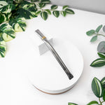 Flat Stainless Steel Bombilla with Bronze Ring 16cm
