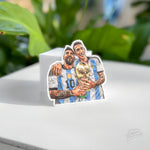 Sticker - Leo y Fideo con Copa