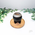 Handcrafted Black Torpedo Mate with Alpaca Base