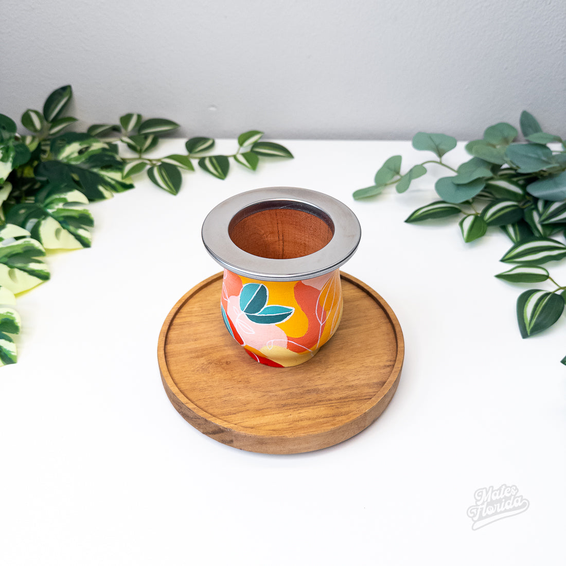 Mate de Algarrobo Pintado a Mano #1