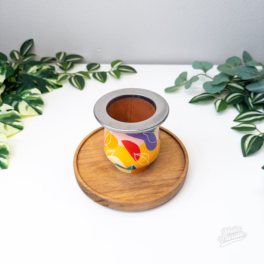 Mate de Algarrobo Pintado a Mano #1