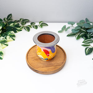 Hand-Painted Algarrobo Mate #1