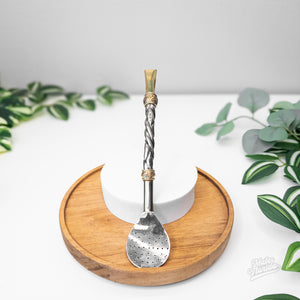 Handcrafted Alpaca Bombilla with Bronze Details #1