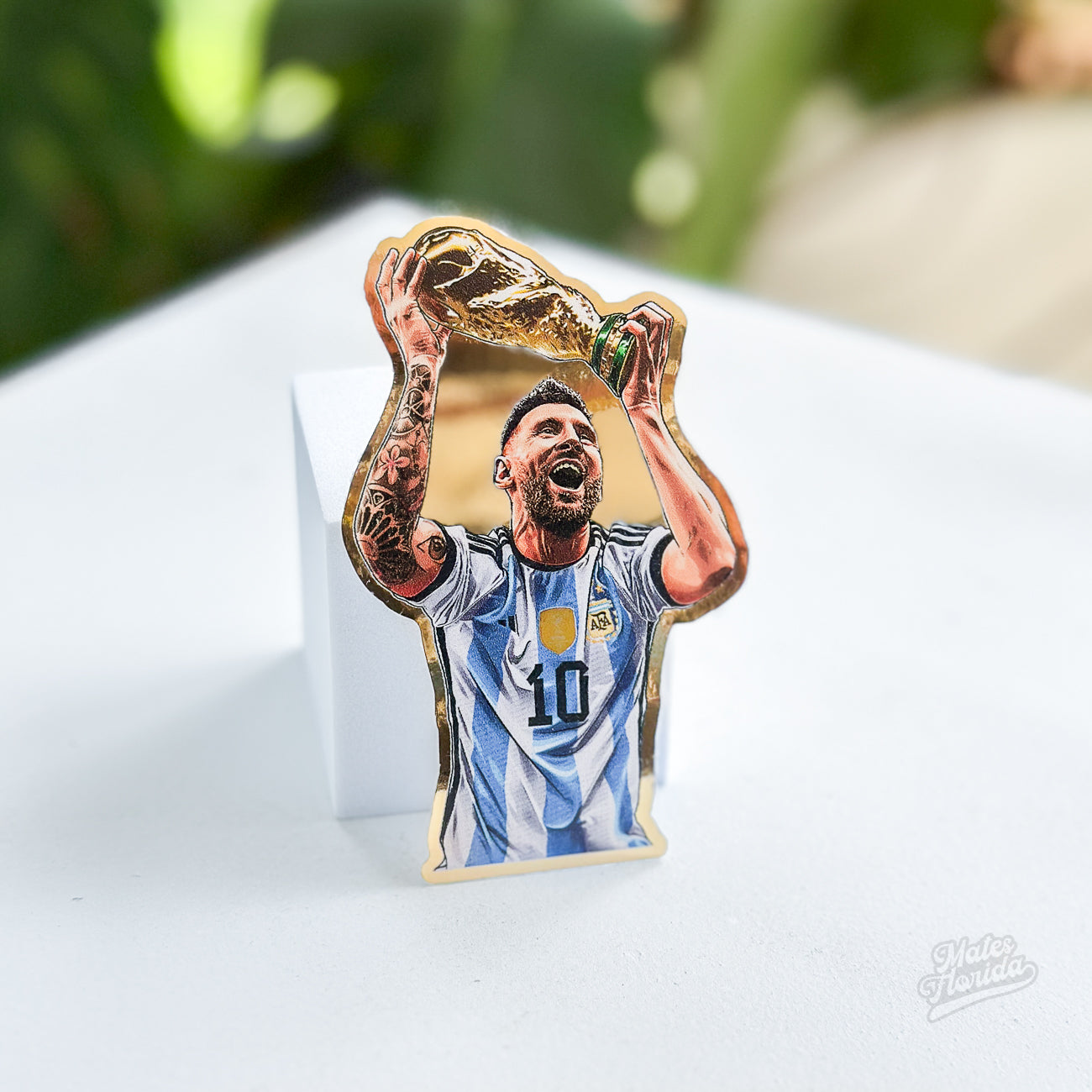 Sticker - Leo Campeon del Mundo (Dorado)
