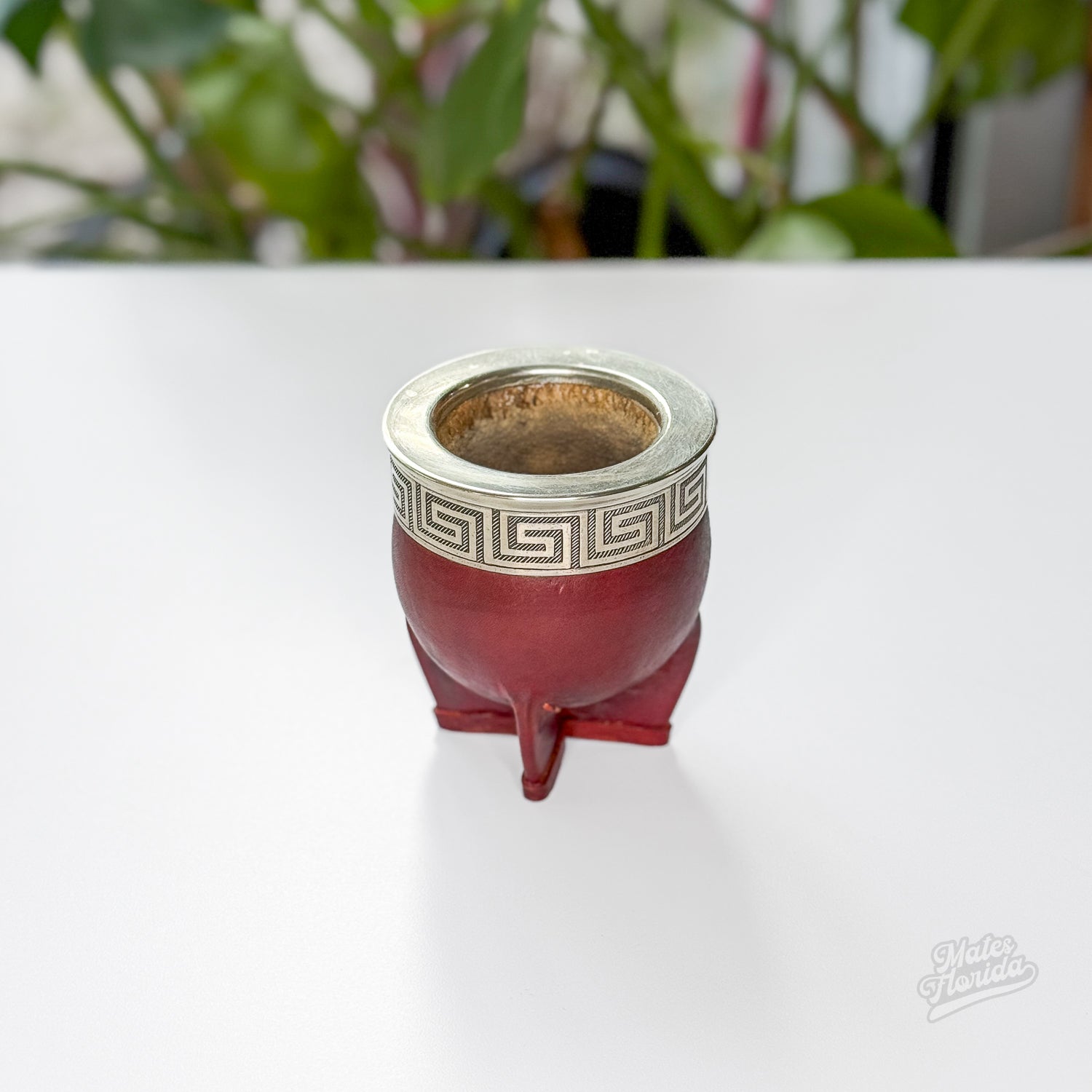 Mate Imperial - Cuero genuino. Interior de calabaza.